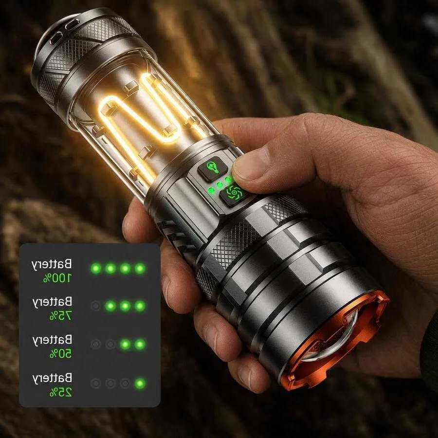 brightest led flashlights rechargeable Flashlight rechargeable, 990000 High Lumens Flash Light, Super Bri PuriLite This LED torch is built of high quality aluminum alloy and has a very solid construction The 12 Brightest Flashlights in