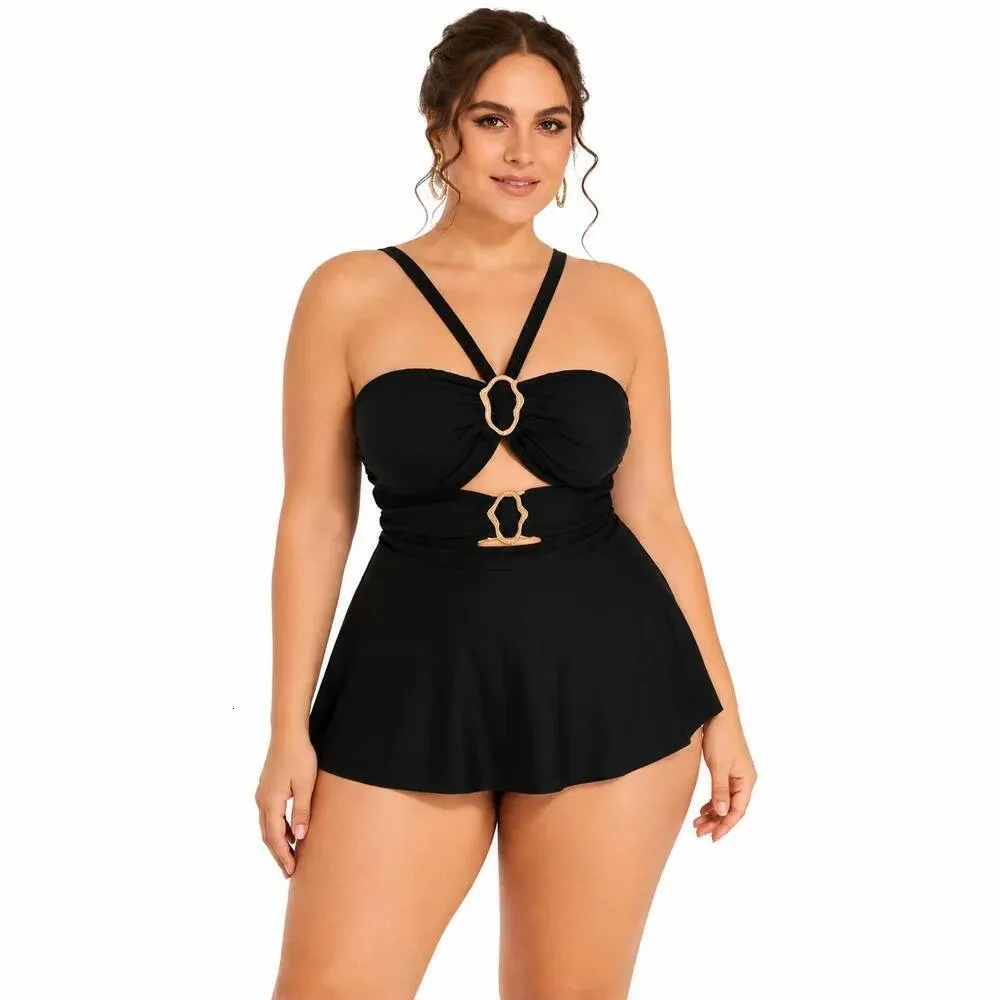 plus size swim dress halter Women Black One Piece Swimsuit... From Ithaca18, Rs.1,188.29 Party Wear Pakistani Suit