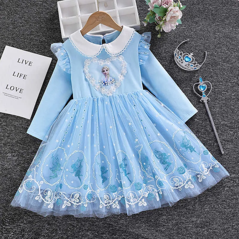 frozen smocked dress Girl's marine Mermaid Bishop in Aqua size 6 Let her show off her unique style in this fun and playful bubble dress Elsa and Anna Frozen theme