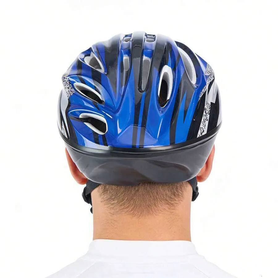 bike helmets blue MAGXITY Helmet with Magnetic Rear Light / LARGE EPS foam Suitable User Streamer/ Saltwater Rods Colour:Silver Minnow Best Bike Helmet for
