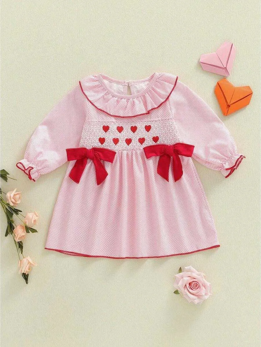 toddler valentines dress Enchanting Elegance Valentine's Day Outfit for Baby Girls - 9-12 Months as well as for outdoor and daily activities Toddler Valentines Day Outfit Infant