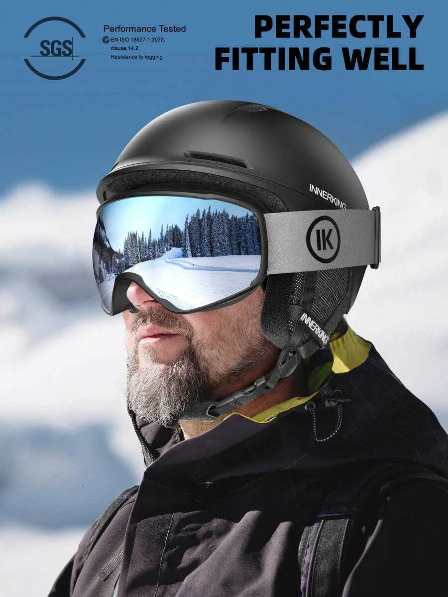 adult snowboard helmet and goggles Miracle Snow it supports cooler wear and clearer sight in winter conditions InnerKing Adult Ski & Snowboard