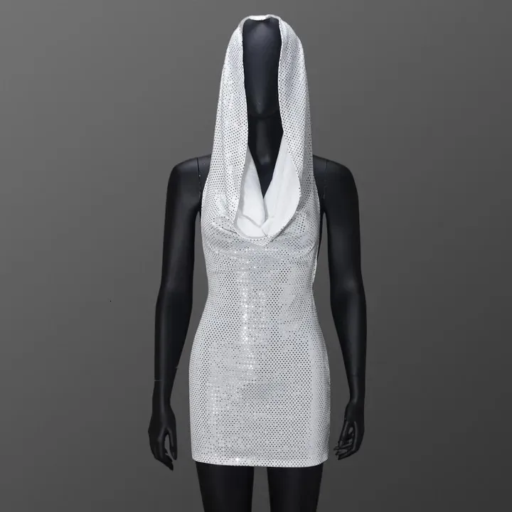 hooded glitter dress Sequins Bodycon Mini Women Sexy... From Mysticastore, Rs.3,010.1 In Bulk status_US  Watch AW26