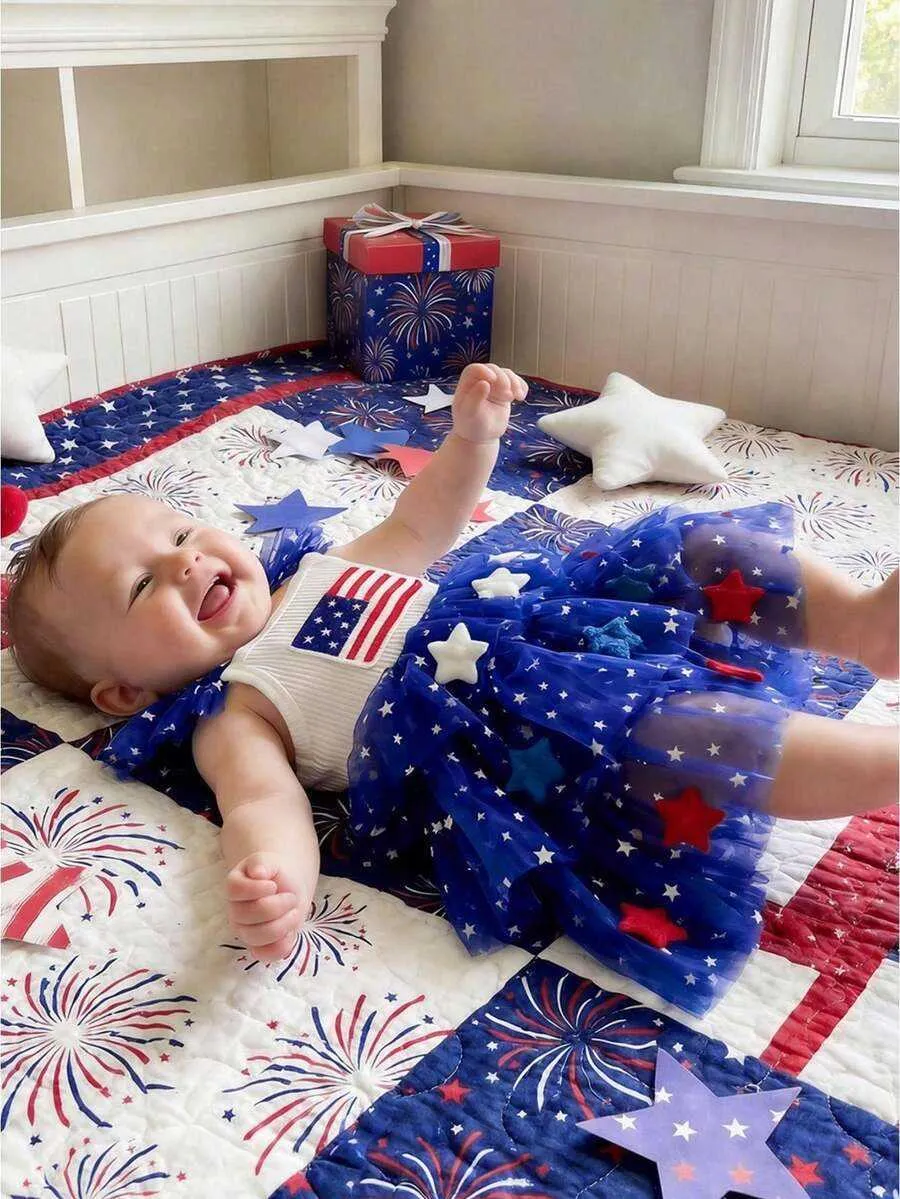 fourth of july infant dresses 4th Toddler Baby Girls Tutu Dress USA Flag... From Nakita73693, Rs.1,585.32 Letter Print The Children's Place Baby And