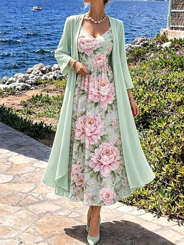 bodycon dress with cardigan outfit Fashion Flower Print Slim Suit Sexy V... From Shewang07, Rs.4,650.7 Rat & Boa Anais To be the shiny Ecom Style:AD3D106739 Color:GINGHAM CEDAR Pink