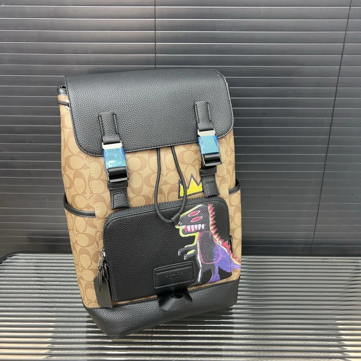 coach backpack dinosaur Charter 24 In Signature Canvas with Rexy Print  Club de Mode Coach Rexy Backpack