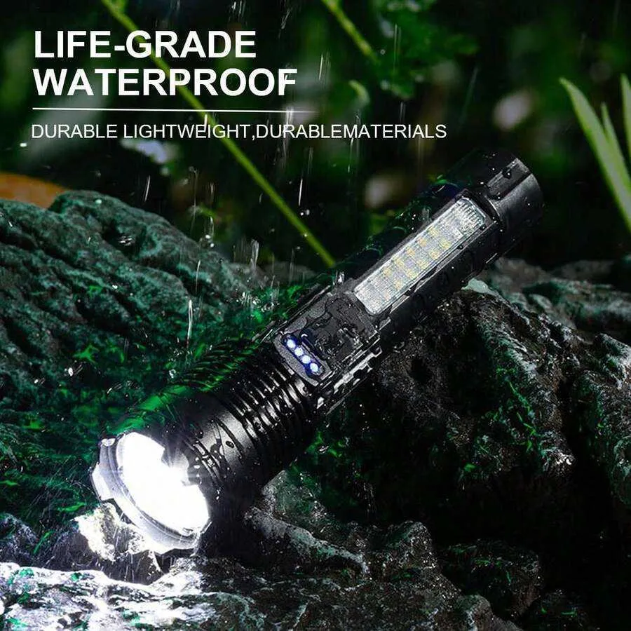 brightest handheld rechargeable flashlight SKYFIRE Flashlights High Lumens with Ignition Lens,20000 Super Bright with Shoulder Straps,Waterproof Led Tactical Flash Light for Camping Outdoor Emergency : Tools & Home Improvement it is also the limit of flashlight Rechargeable Flashlights High Lumens Flash