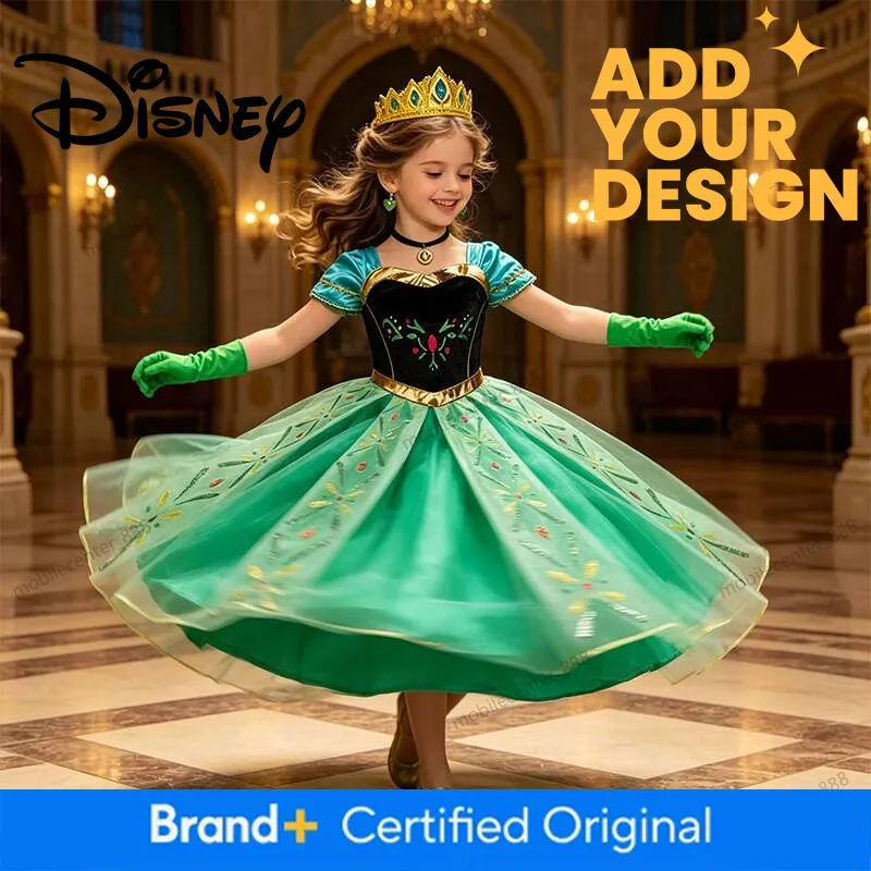 anna disney green dress Frozen Princess Cosplay Girls Kids... From Disneyfashion, Rs.1,199.29 anna dress frozen 1