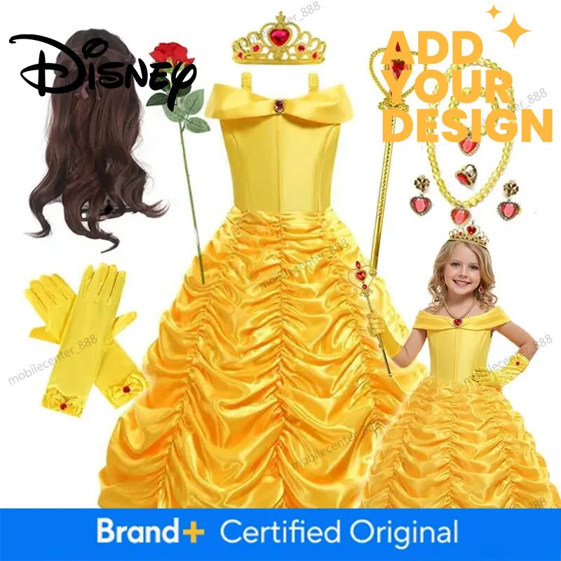 Disney Belle Princess Dress Halloween Cosplay Beauty... From Disneyfashion, Rs.1,979.25