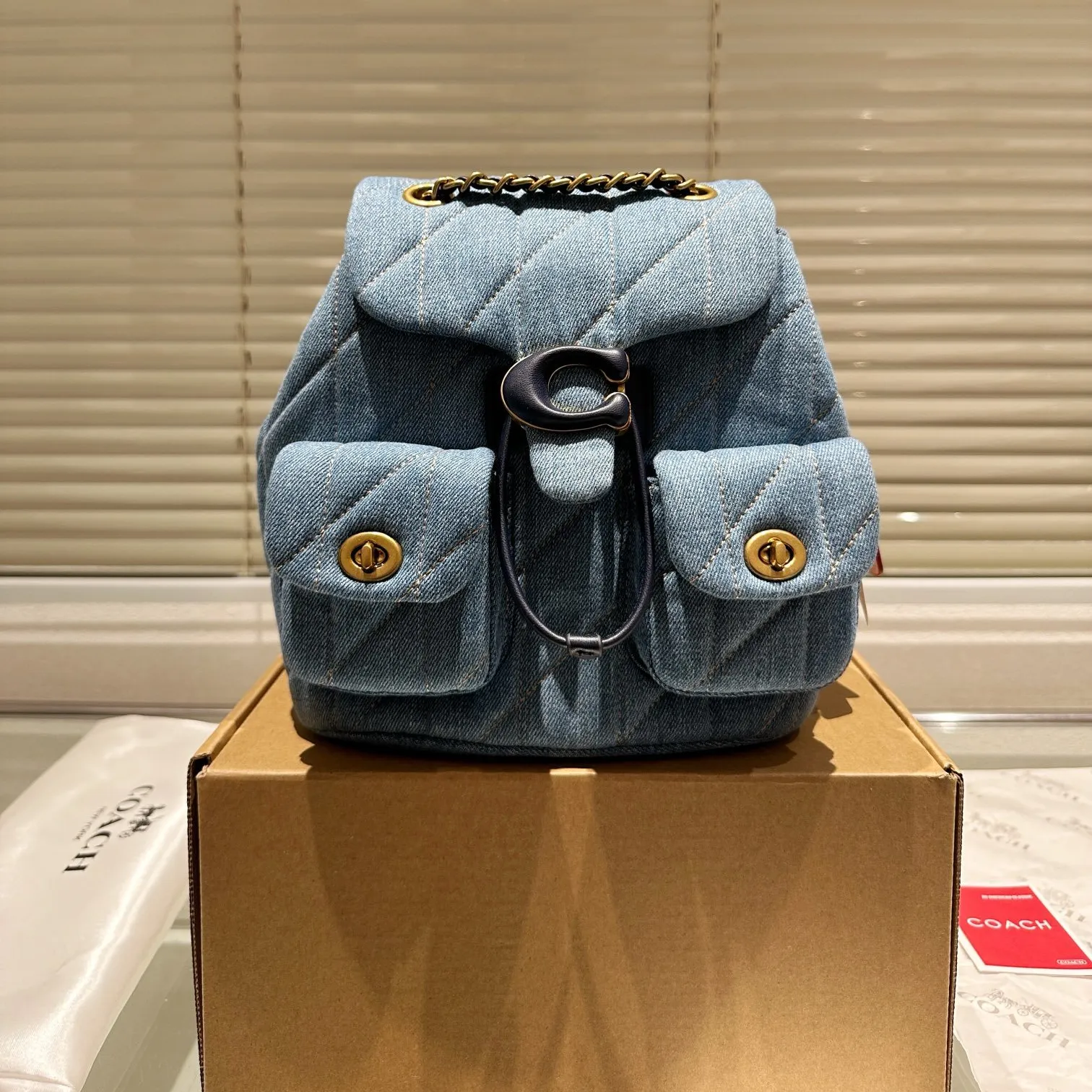 coach and four mini leather backpack Taylor Small Outlet Americas Straps Are Adjustable See Photos Coach - Dark Yellow Pebbled