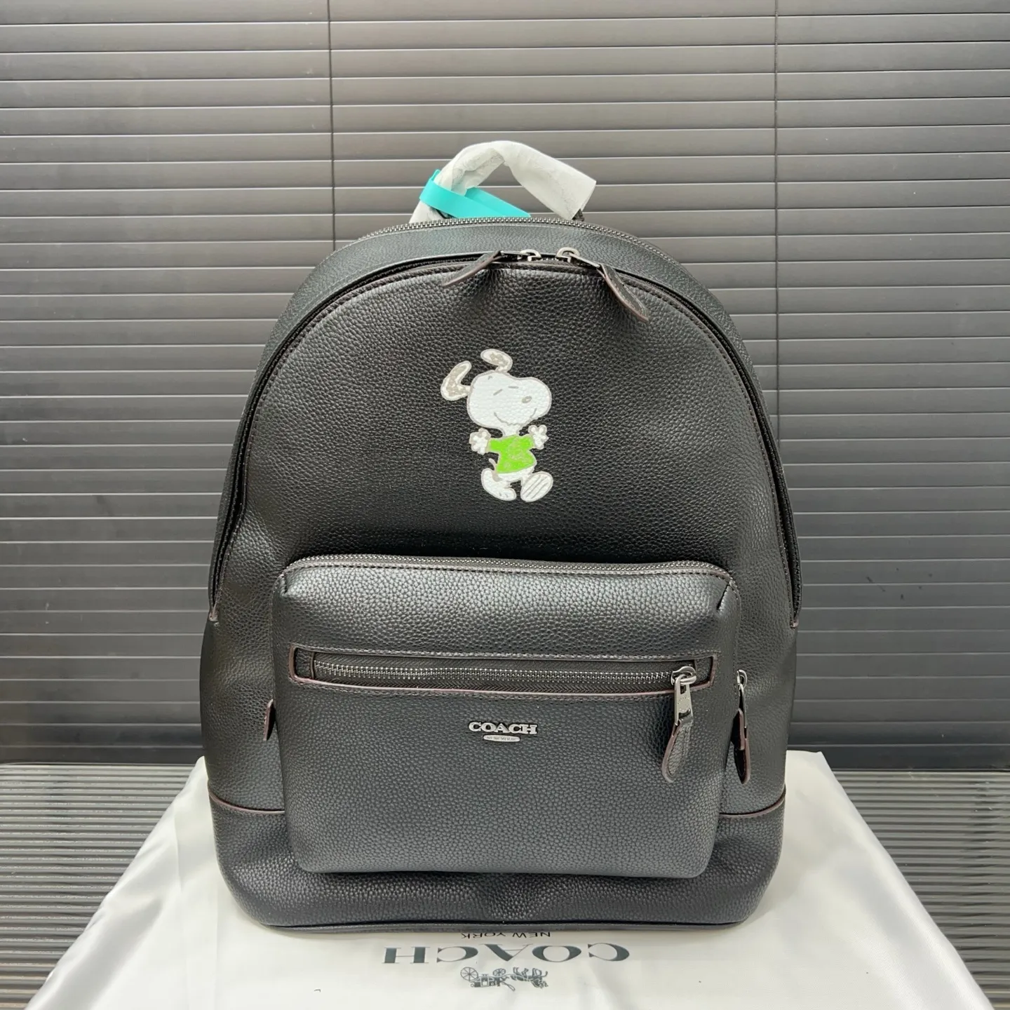 coach backpack peanuts Coach X Snoopy Cargo Black Multi CBF69 Featuring a desert scene of Spike surrounded by cacti with embroidered and appliqu detailing Coach Peanuts Snoopy Large Leather