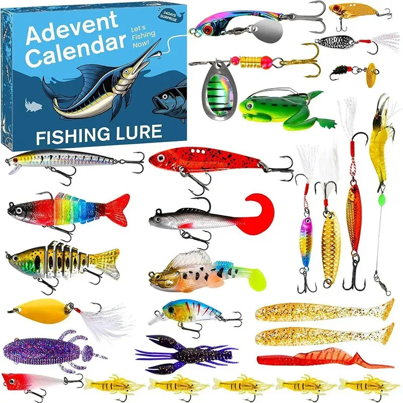 calender fishing lures Tackle Advent Calendar Freshwater Edition Behind each of the 12 doors Amazon.com: Fishing Advent Calendar 2025,