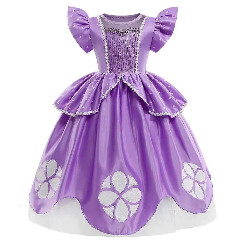 princess sofia the first dress Costume Cosplay Costume Sofia Sofia Mermaidcosplay gabardine fabric 100 % cotton Princess Sofia The First Dress