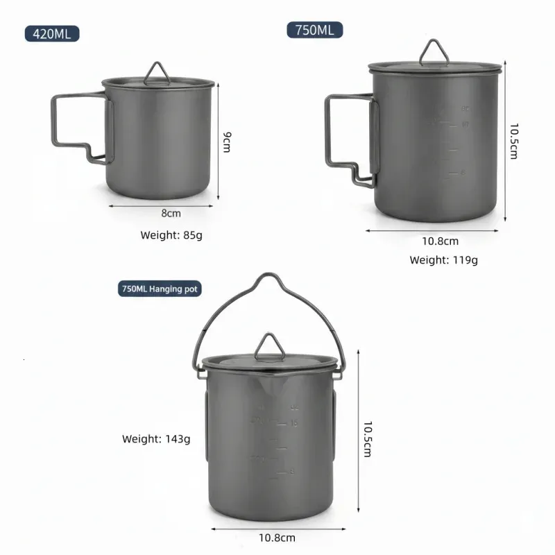 backpack hiking cookware Camping Cooking Set,7Pcs Camping Pan Set for (Green) Made of high quality aluminum Camping Non-Stick Lightweight Cookware Kit