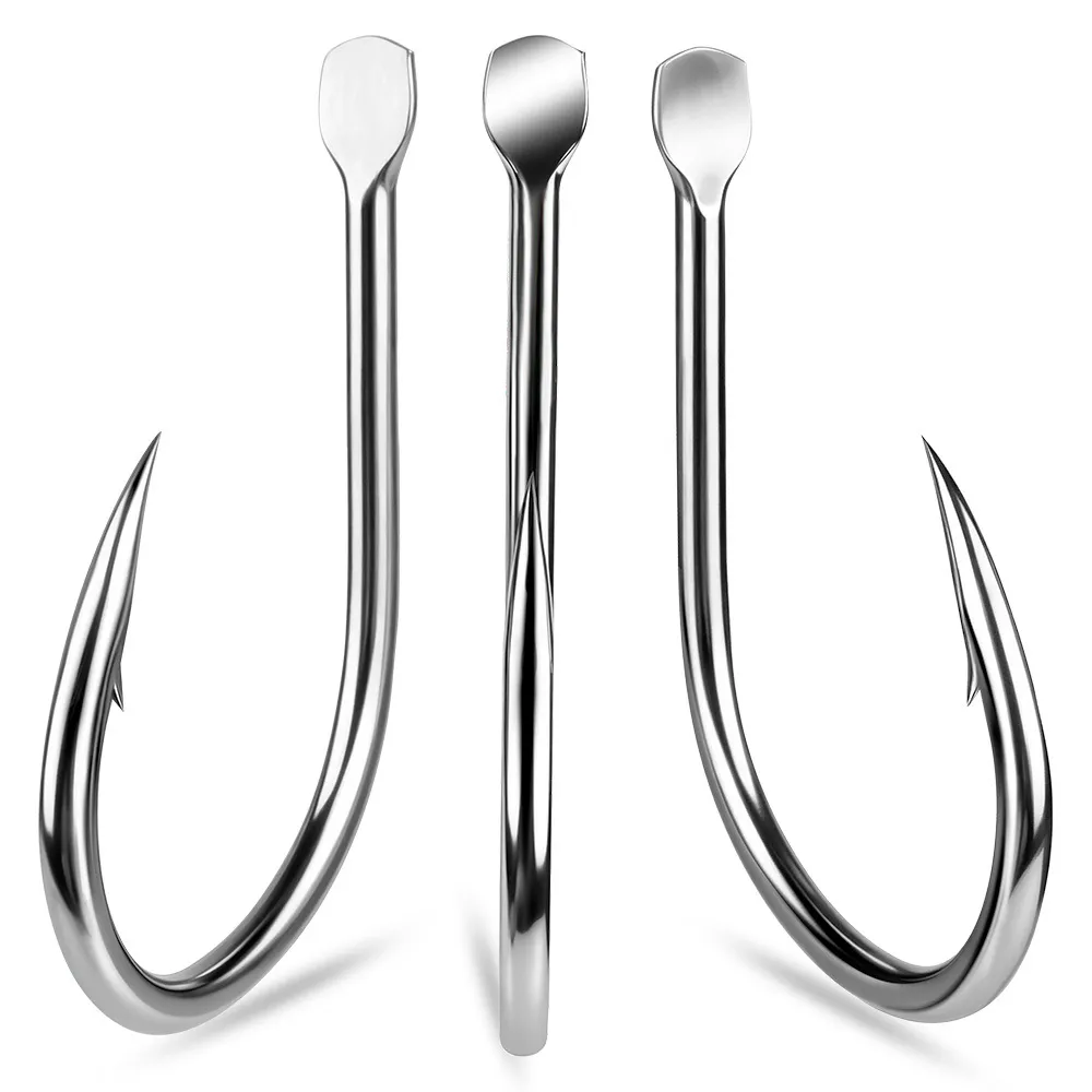 carbon steel fishing hooks Barbed 50~200Pcs Straight Fishing Hook High 9km-dwlife up rates and reduce the likelihood of fish loss Red Fish Hooks for Bass