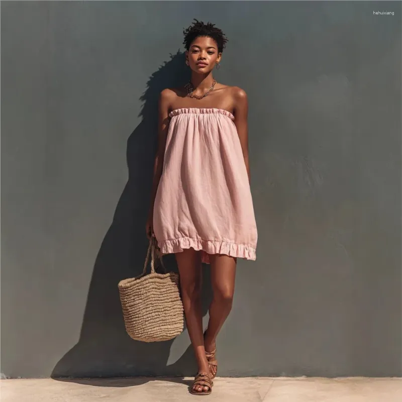 casual mini dress summer Ruffled Short Pink Floral Dress: Bloomfield Pink Floral / XSmall Embrace effortless style with our Womens Summer Casual Dress Cute Mini Dresses | Short