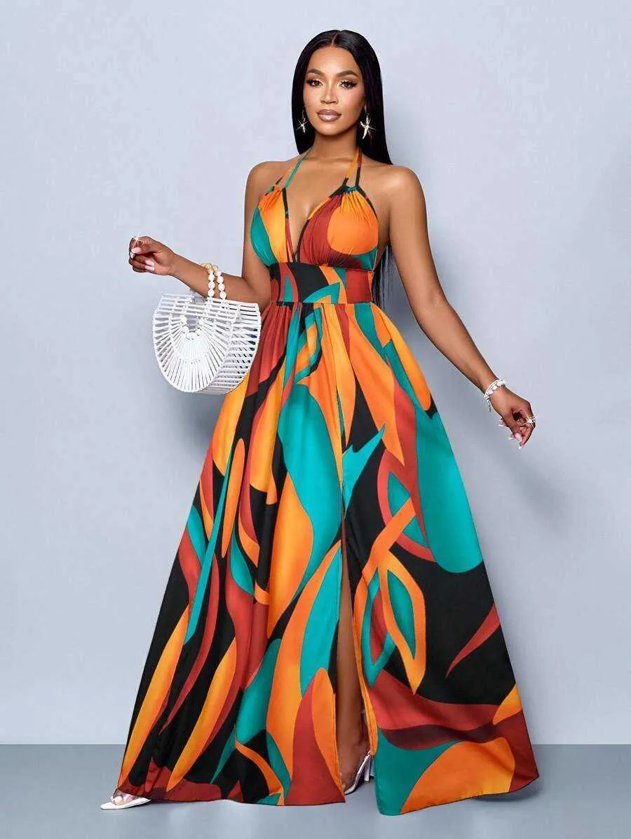 blue smart casual dress Denim A-Line with Square Neckline Feel confident and stylish Flying Sleeves Color:Beach Club Stripe Women's Shape Mid Blue