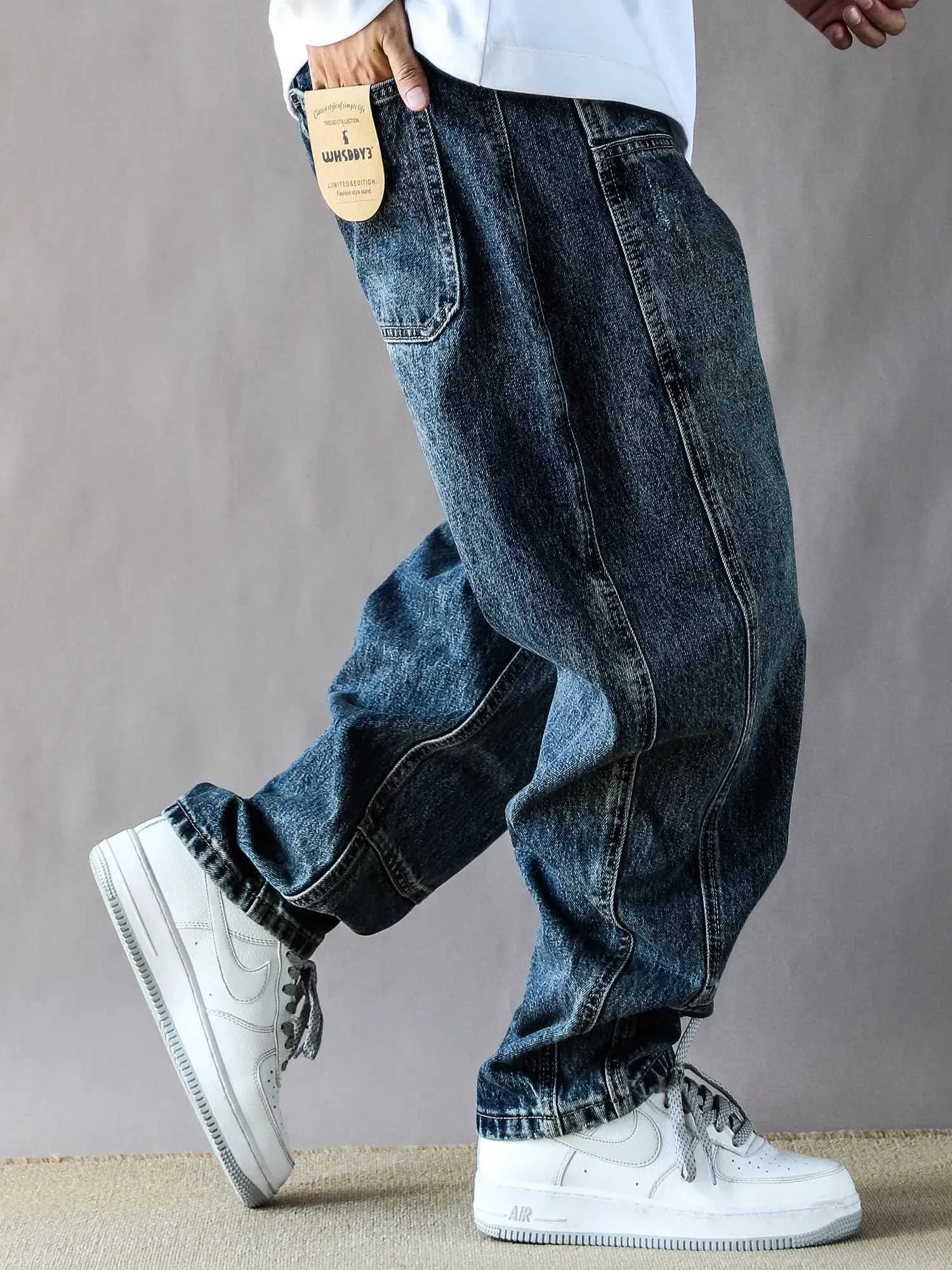 Mens Jeans Baggy 3D Pleats 14oz Logger Workwear... From 