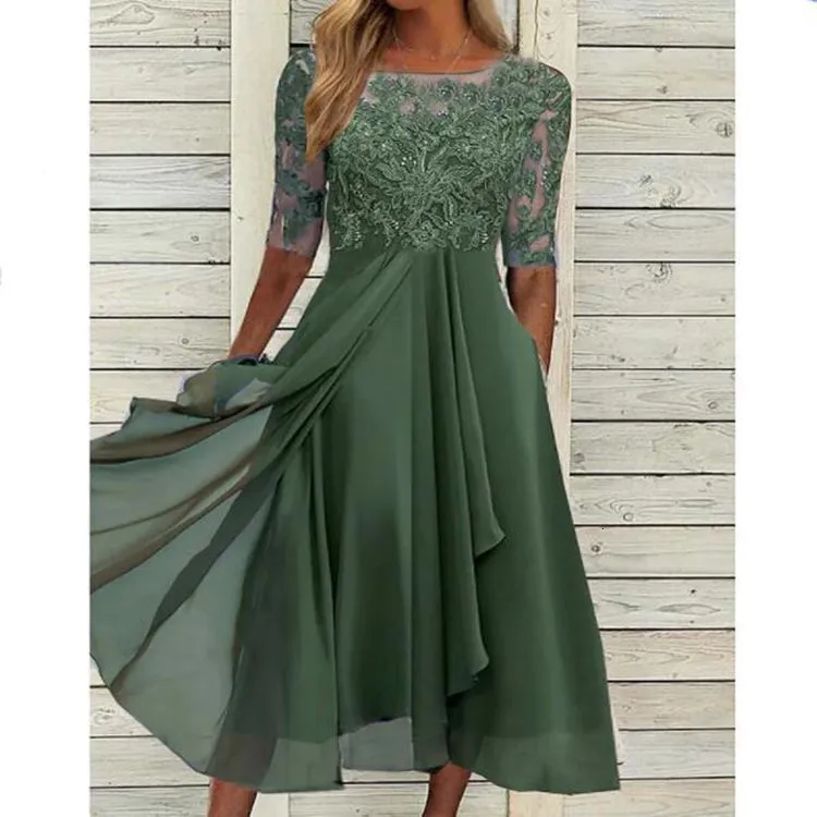 European Cross Border Amazon Chiffon Spliced Lace... From Lastingclothing, Rs.5,983.78 In Bulk