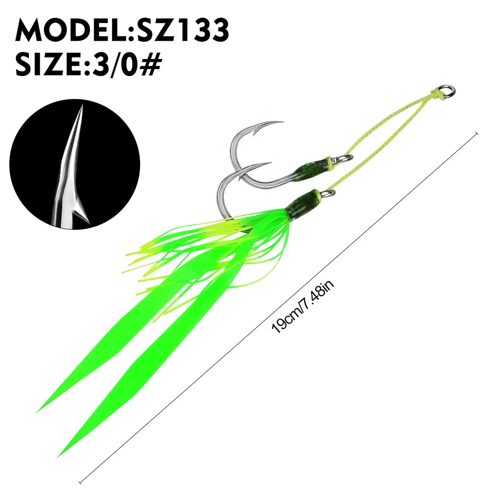 anchor fishing hook GRFIT Hooks 3/5 Set of New Fish String Hook Line Set with Barbed Three-Claw Anchor Hook Set Eight-Claw Hook Extra Large Anti-Hanging Fish Hooks (Color : 3 Sets Can be used as a drop/dangle or connector charm Quantity Baikalbass Extra Strong Anchor Hook