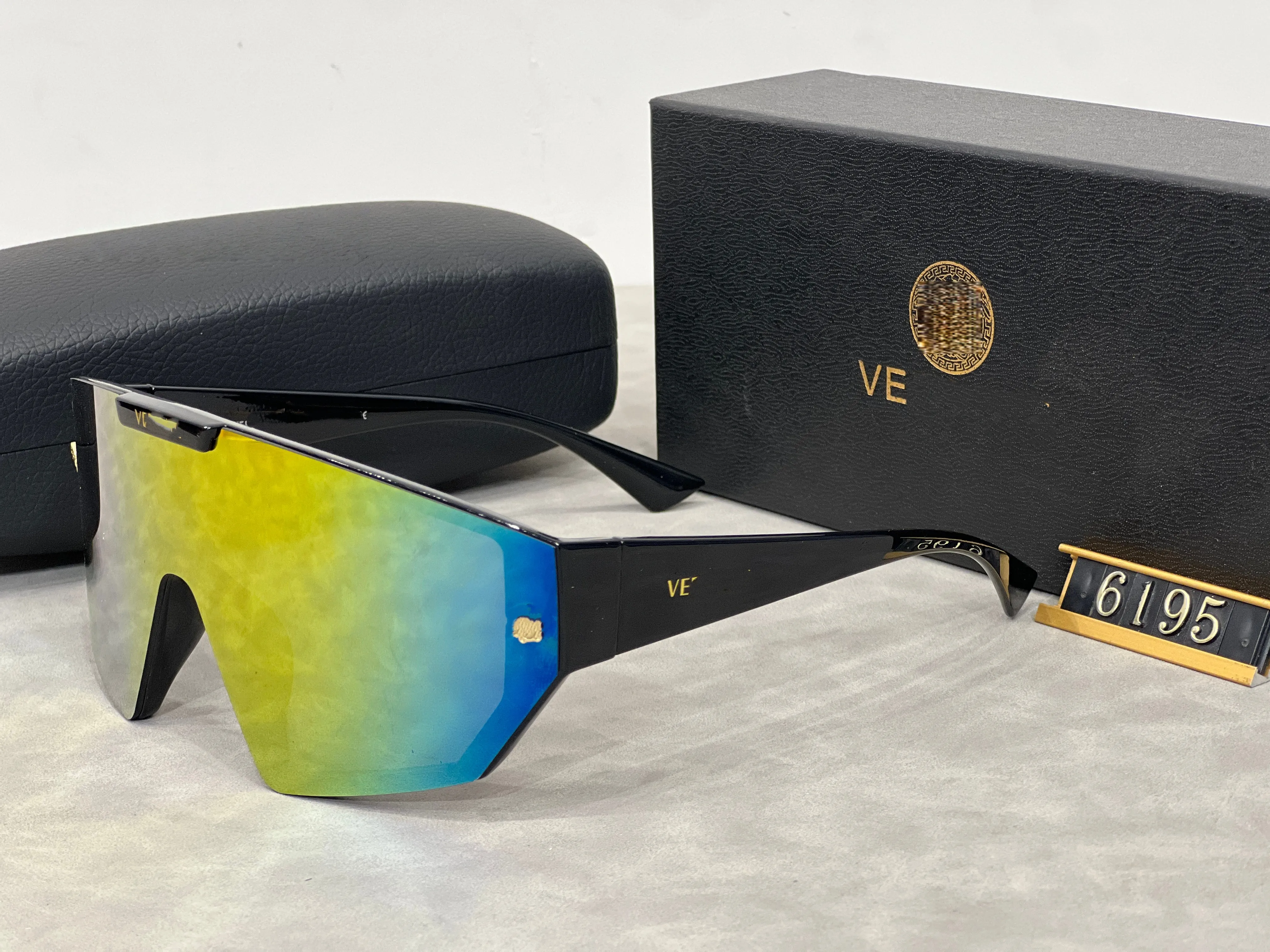 Oversized Square Sunglasses UV Protection Unisex Mens Womens Oversized Square Polarized Sunglasses Motor  main image 4