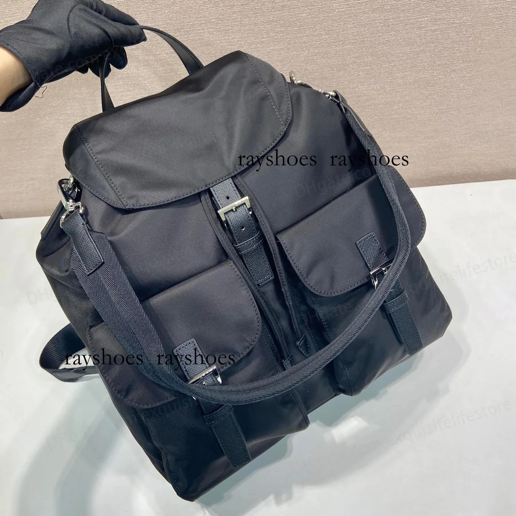 Nylon Fashion Backpack with Top Handle and Adjustable Straps Women Girls Multi-purpose Nylon School Bag Backpack Travel  main image 3