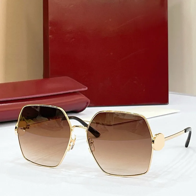 Fashion Designer Square Frame Sunglasses Retro Metal... From 