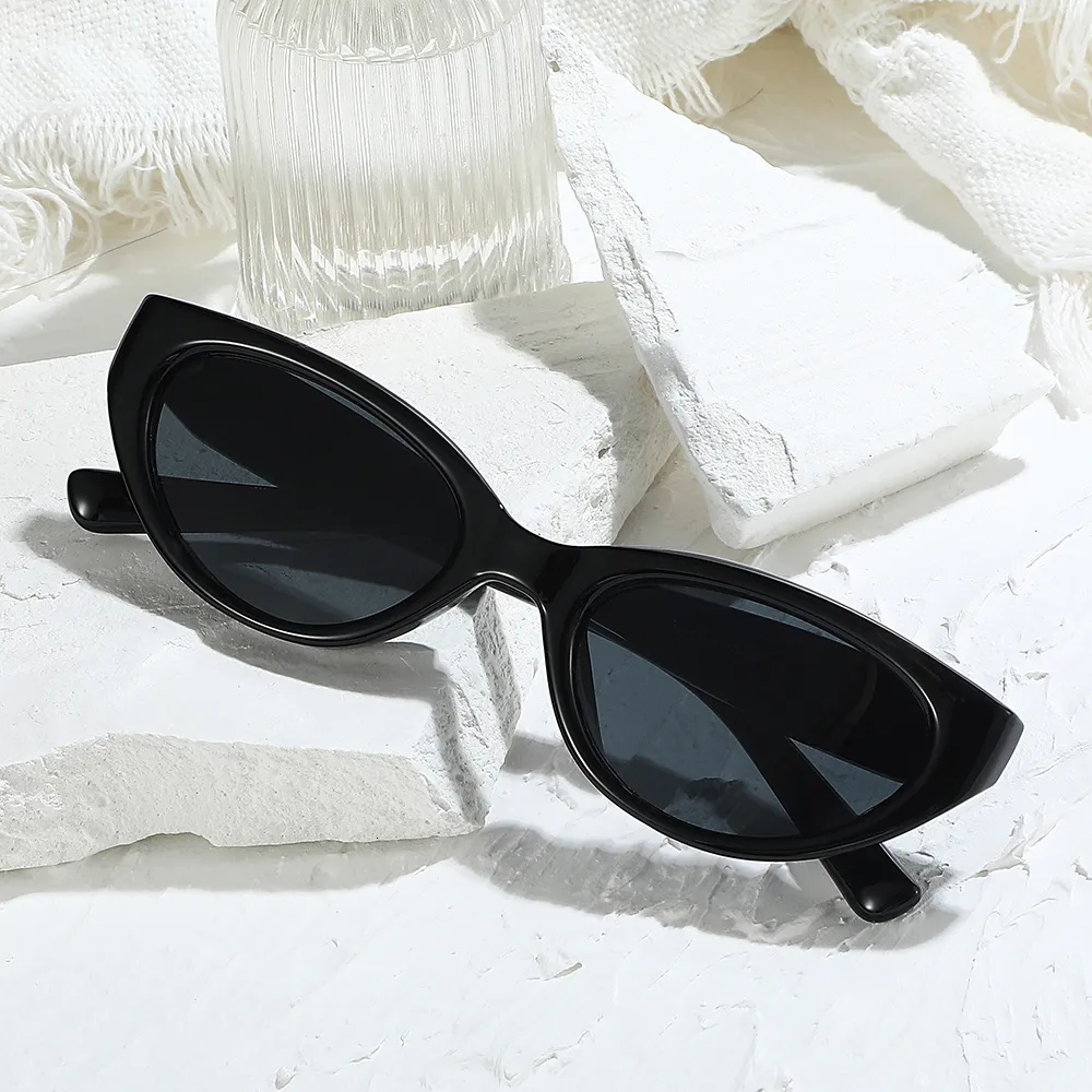 Retro Cat Eye Sunglasses For Women, Narrow Frame... From  display picture 2