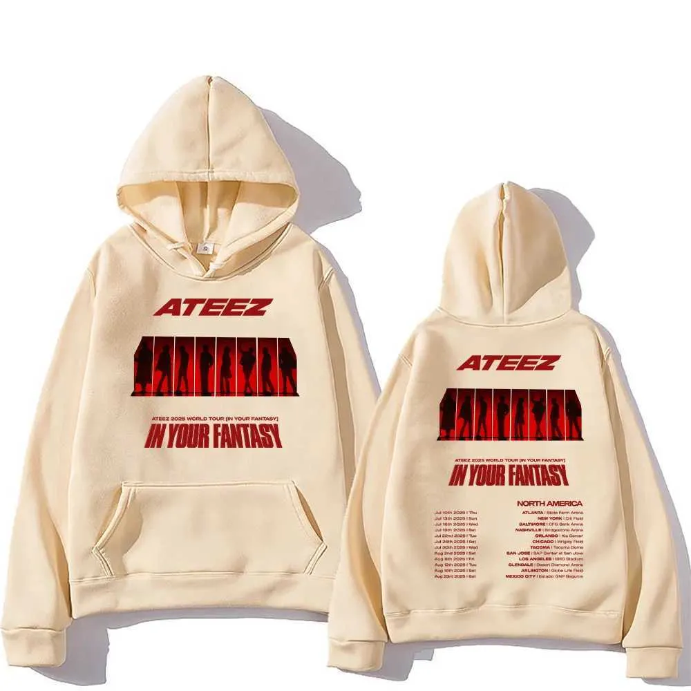 Ateez New World Tour Kpop Hoodie, Unisex Vintage From Xiazer