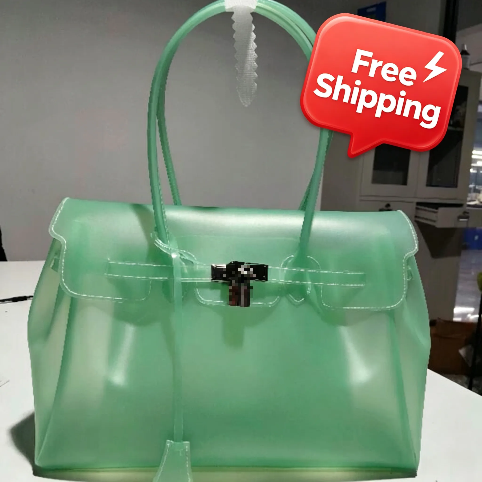 Transparent Jelly Firkin Bag, Luxury Clear TPU From Fareast4