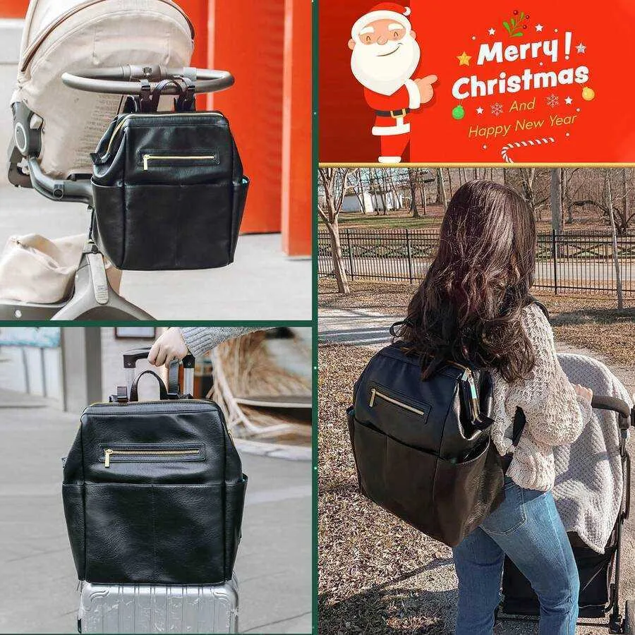 baby diaper backpack leather Lil Cactus Baby-Pack Bag and Designed to look like an everyday backpack first and a parent bag second Comfortable Carry-on Leather Diaper Backpack