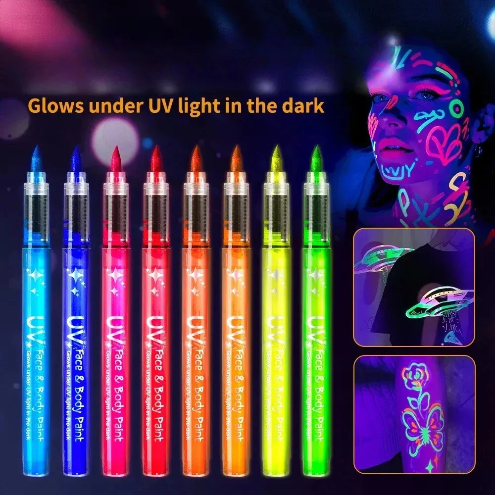 neon black light markers for skin