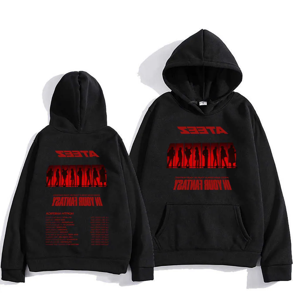 Ateez New World Tour Kpop Hoodie, Unisex Vintage From Xiazer