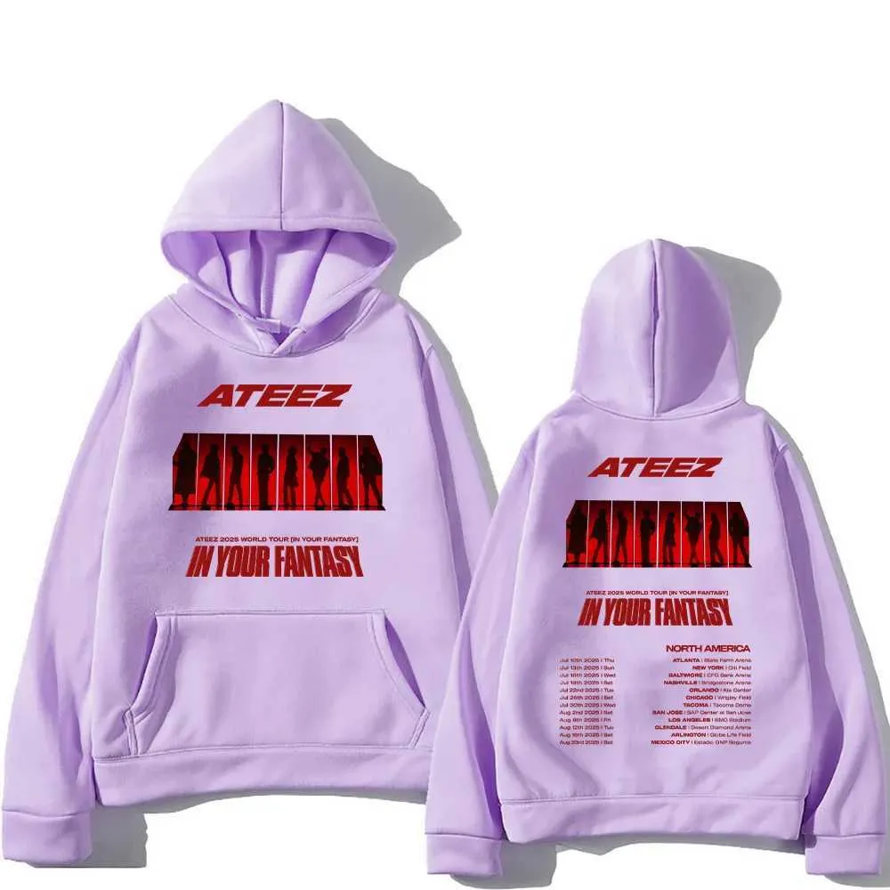 Ateez New World Tour Kpop Hoodie, Unisex Vintage From Xiazer