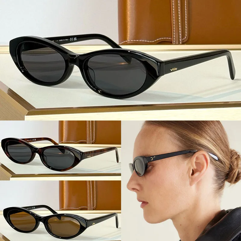 Small Frame Oval Cat Eye Sunglasses For Women Slim... From  display picture 1