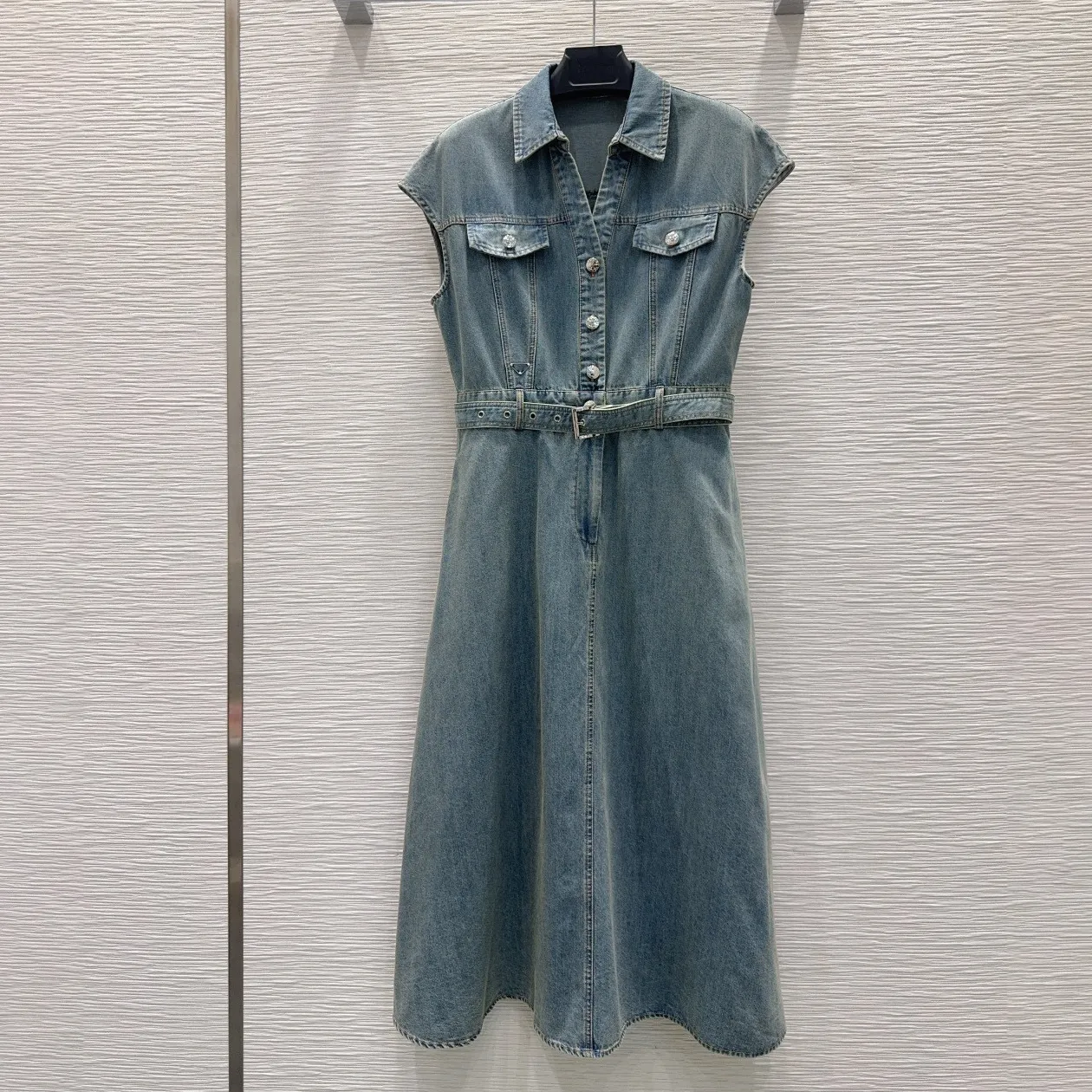 Vintage Sleeveless Denim Midi Dress For Women Cargo... From Xxm996, Rs.2,518.68 In Bulk