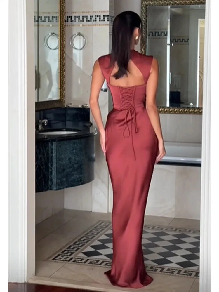 fishtail bodycon dress Ruched Waist Satin Long Dress, Sleeveless Cowl Neck, Hem, Solid Color, Women's Summer Formal Evening Gown Size:3X 6 Fishtail silhouette Baby Girl Clothing Prana Ocean Hills Dress