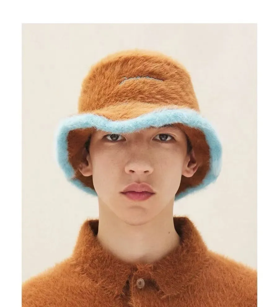 Sherpa Bucket Hat, Winter Plush Fuzzy Faux Fur... From  display picture 1