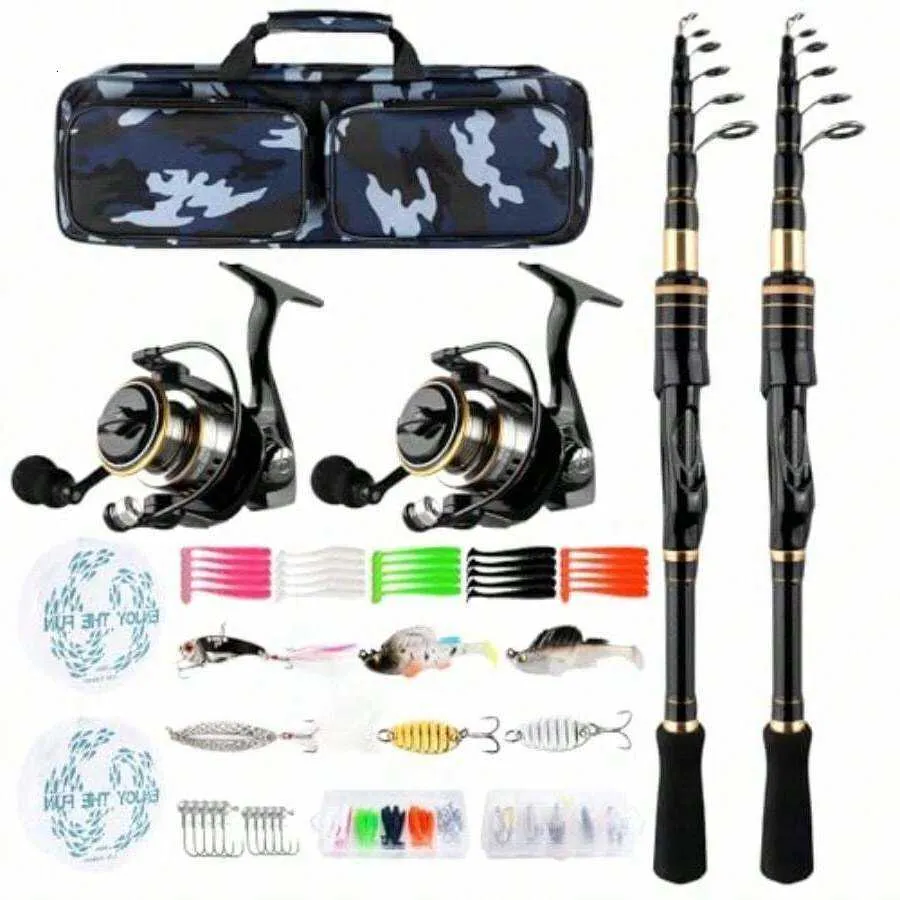 carbon fiber telescopic fishing poles Rod Portable Superhard Fishing Pole Gift For Him, 2.4 density carbon fiber Telescopic Carbon Fiber Travel Fishing