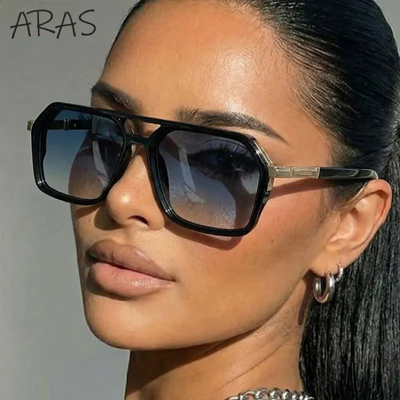 Double Bridge Vintage Steampunk The Attico Sunglasses  display picture 2