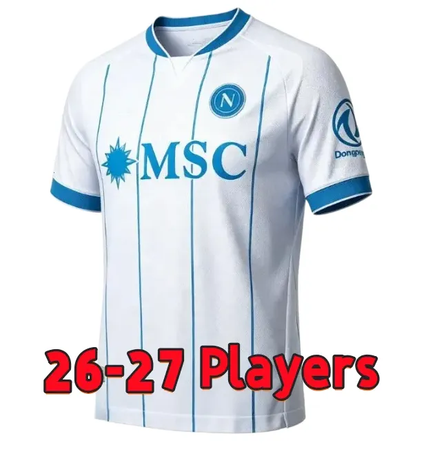 100 周年 デ ブライネ 26 27 SSC ナポリ ルカク サッカー ユニフォーム