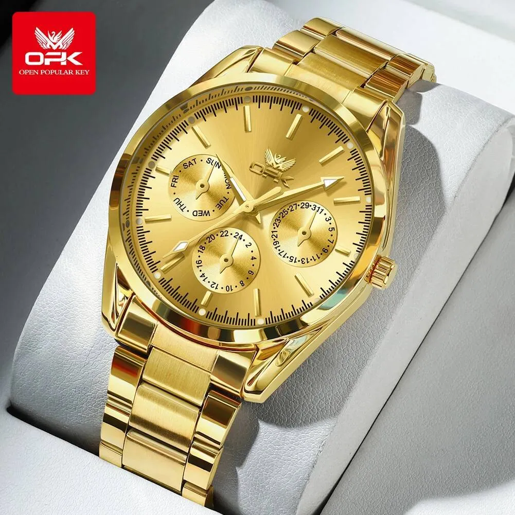 Mens Stainless Steel Quartz Watch, Waterproof, From Dh4434129