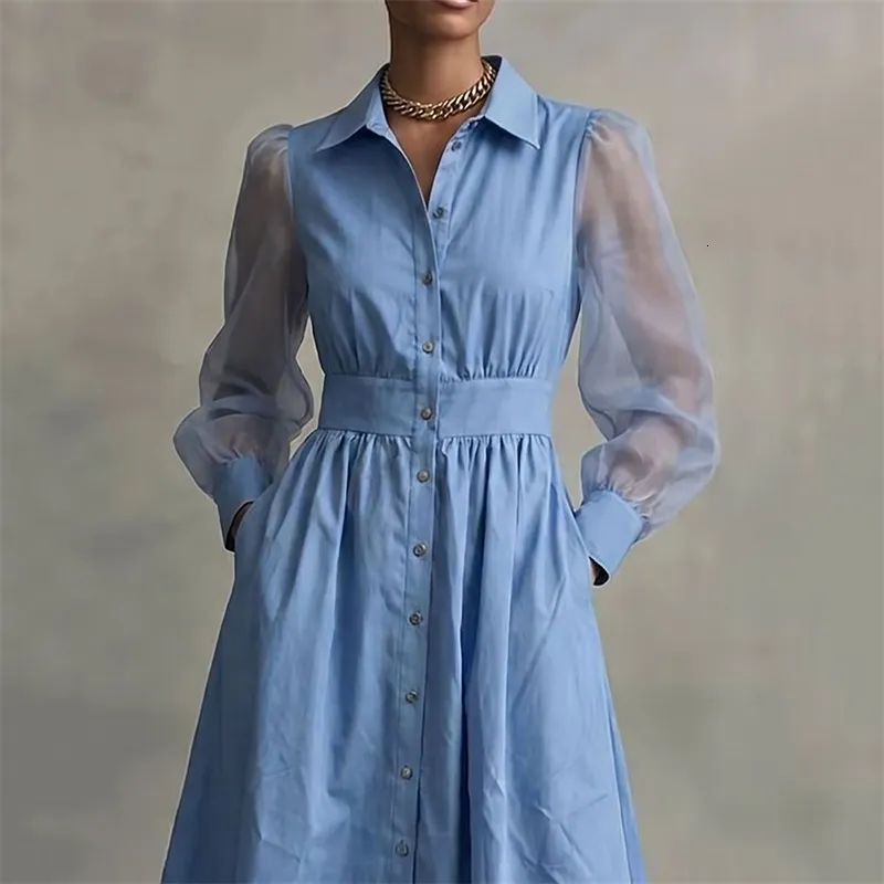 denim button down dress with collar Liv Mini in medium wash size:-105/LL Sunset Ombre long sleeve black sequin Item # D03180MW