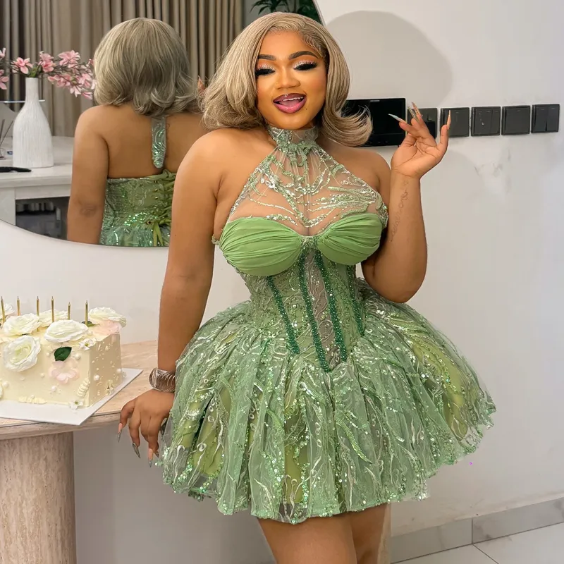 Plus Size Mint Cocktail Dress For Women, Short... From Dreamcode, Rs.15,078.83