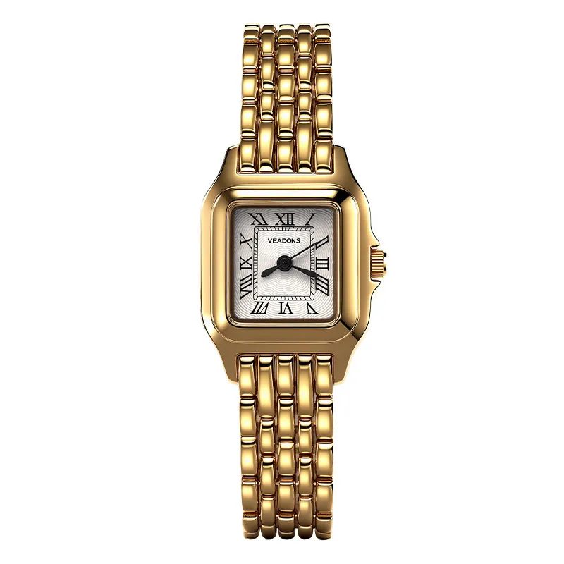 Vintage Dress Waterproof Womens Square Gold Quartz... From 