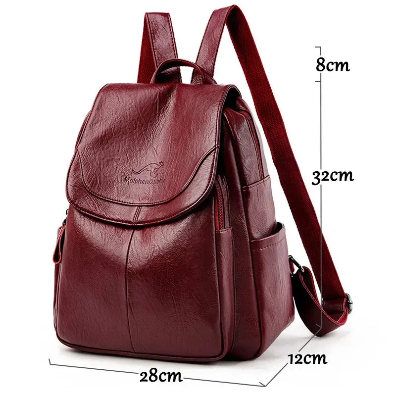 colored leather backpack for school 2 Straps Genuine and Canvas in 4 Colors Can fit a 15 Laptop 1pc Back To School Large