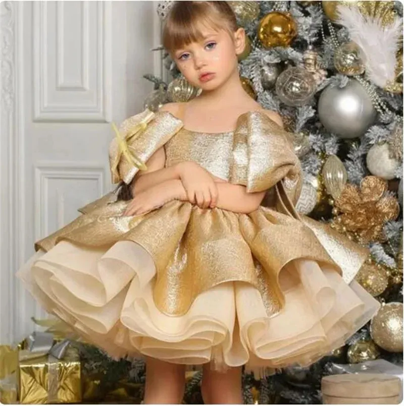 puffy gold dress Satin Flower Girl Dress, Knee Length... From Fan08, Rs.4,724.86 small vanity mirror