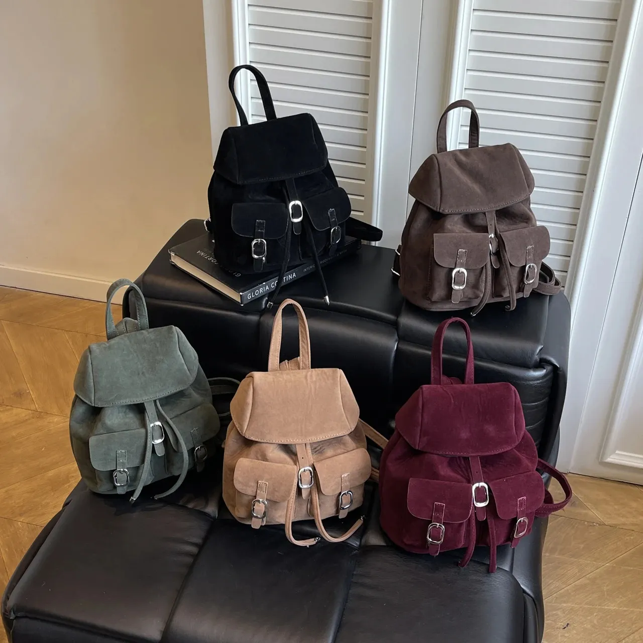 Backpack Purse Leather Anti-Theft Travel Fashion Shoulder Bag Retro ^-^ Polare Full Grain Cowhide Anti Theft Chest Shoulder Bag  main image 2