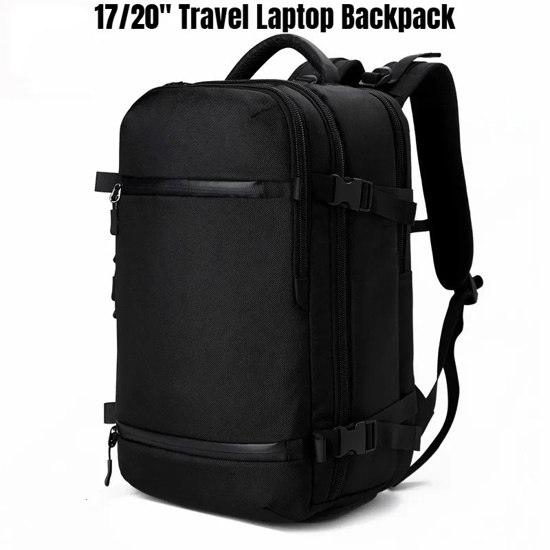 17 inch multifunctional laptop backpack black MOZETO Backpack, Large Tactical Inspired Travel Bag (Black) degree Main Compartment + Side Bottle Pocket + Back Anti Targus 17 Voyager EXP Travel