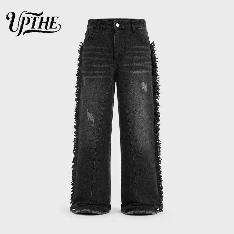 Mens Vintage Black Washed Baggy Wide Leg Jeans Y2K... From Zara04 